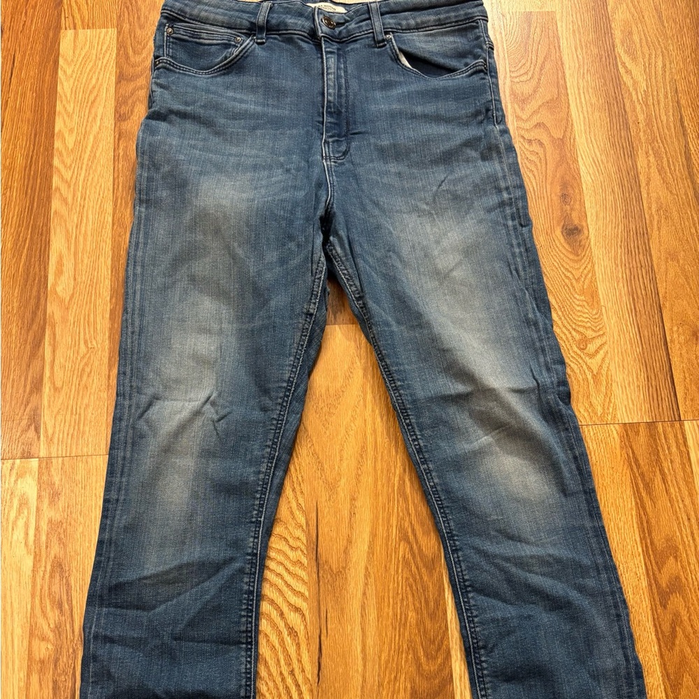 Zara Women's High Rise Blue Jeans